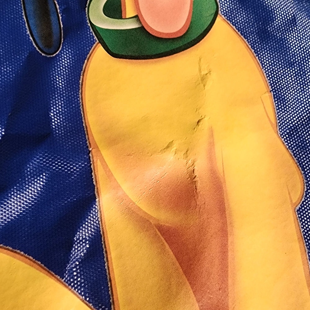 Disney Blue Drawstring Backpack Bag with Pluto Design, Great Used Condition - Picture 10 of 11